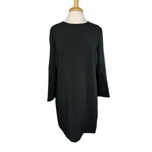 BANANA REPUBLIC *NEW* Black Long Sleeve Shift Dress Size 12 Womens